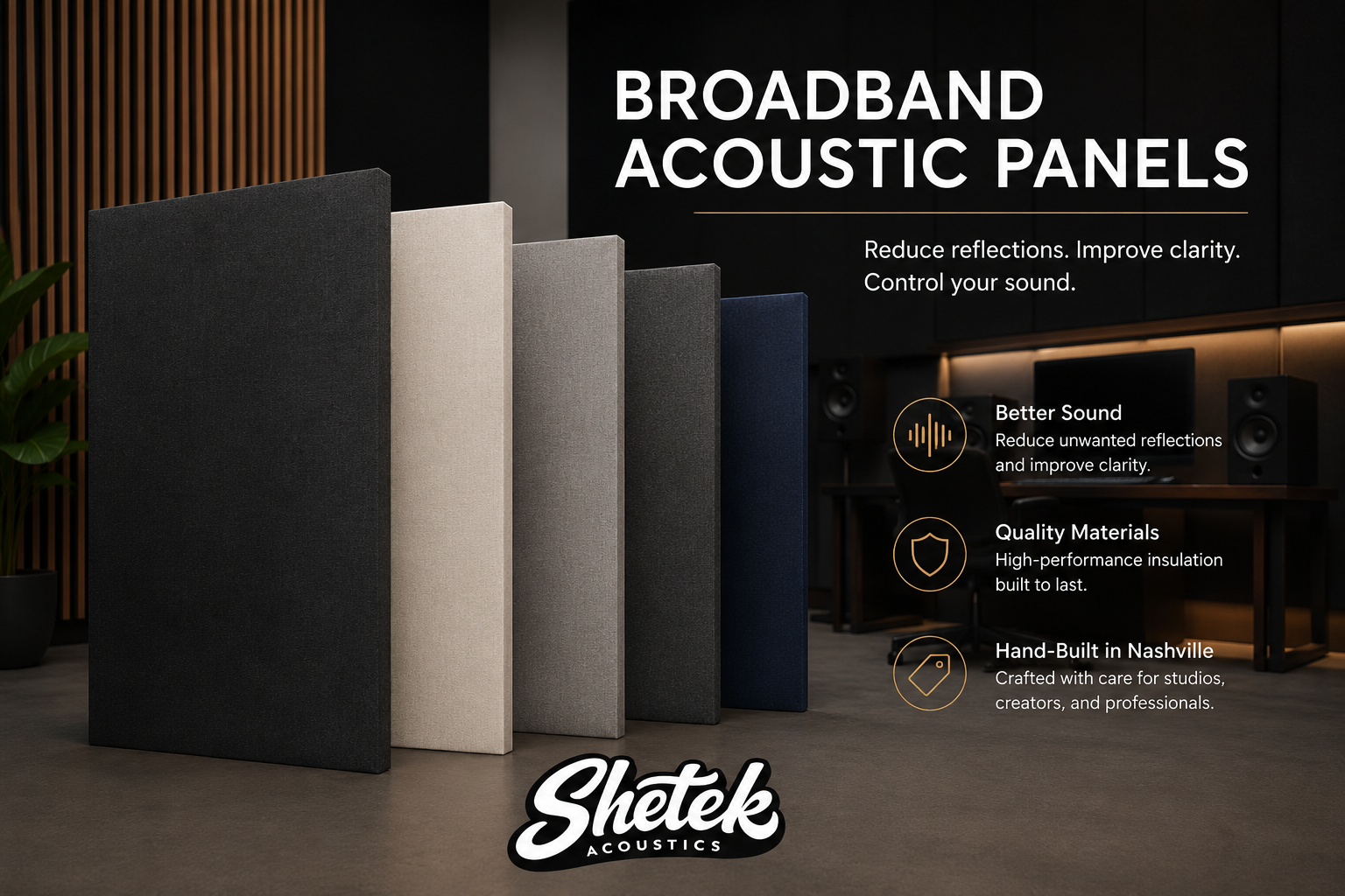 Broadband Acoustic Panels
